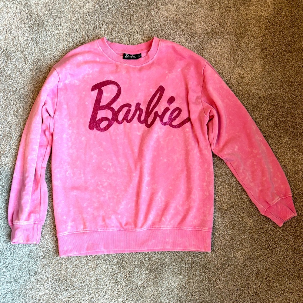 Barbie Vibrant Pink Crew Neck Sweater